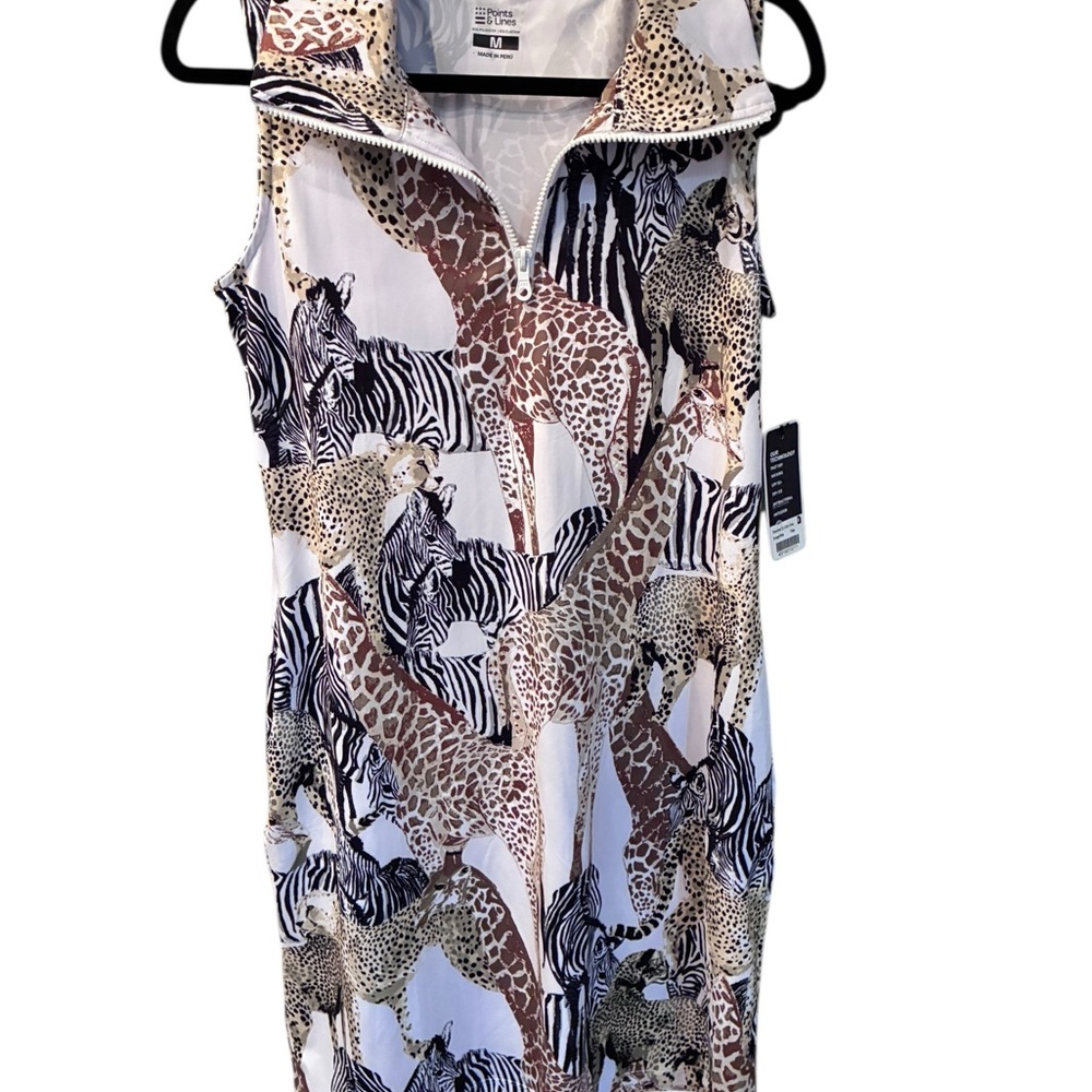 Chic Sleeveless Animal Print Mini Dress - Picture 3 of 6